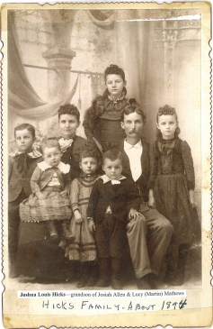 Joshua Louis Hicks family